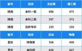 在重庆市读大学需要考到多少分