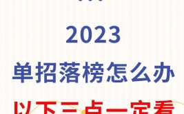 高职单招没考上落榜怎么办