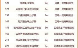 GDI高职高专人才培养TOP300榜16昆明冶金高等专科学校