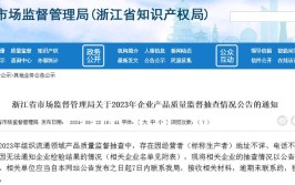 2023年度宁波市级流通领域产品质量监督抽查情况(合格品不合格调压器线上有限公司)