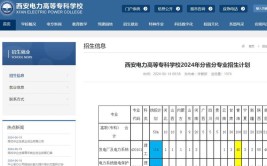 西安电力高等专科学校2024年示范高职院校单独考试招生章程