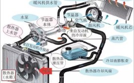 告诉你发动机冷却系统到底是怎么工作的(冷却液冷却发动机散热器系统)