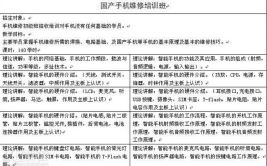 你必须要了解学手机维修需要多长时间能学会(学习手机维修课时培训时间)