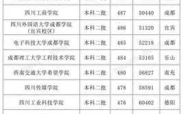 2024四川录取分数线最低的公办本科大学有哪些