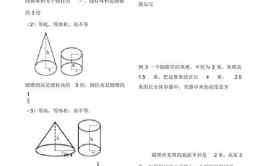 圆锥和圆柱有什么特点