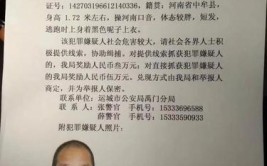 请立刻报警(犯罪嫌疑人在逃公安机关奖励发现)