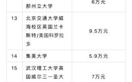 苏州科技大学中外合作办学学费多少钱一年