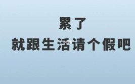 生活很累但要继续(工作东北人但要很累计件)