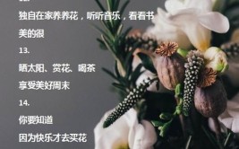 朋友圈晒花的唯美句子