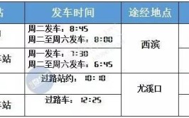 尤溪至中仙高速班车正式通车！附时刻表(班车城关通车媒体中心)