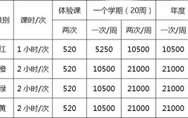 网球课一般多少钱一节