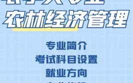 现代农业经济管理专业主要学什么