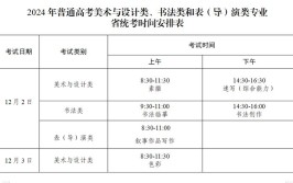 2024河南美术与设计统考时间及统考内容