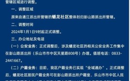 注意！乐山市中区这些派出所的名称和管辖区域调整变更了(派出所管辖中区社区户籍)