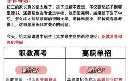 高职考大学和高考有什么区别