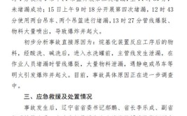 辽宁盘锦致13死35伤重大生产安全责任事故调查报告公布(事故作业责任泄漏吊车)