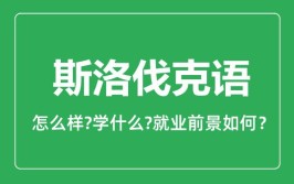 斯洛伐克语专业怎么样_主要学什么_就业前景好吗