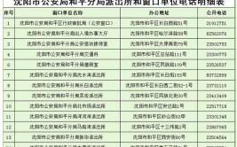 「市公安局公布223家公安机关窗口单位信息」内附全部电话(公安局台安派出所市局县局)