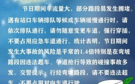 高速交警四支队所属大队发布中秋假期“两公布一提示”(出行路段辖区车辆驾驶)