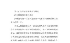 车辆工程专业大学生实习周记：从维修到深入研究的成长之路(泄漏长安系统检测检漏)