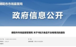 甘肃省市场监督管理局关于16批次不合格食品抽检情况的通告(不符合食品安全食品国家标准菌落)