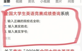 全国大学生英语竞赛怎么查成绩