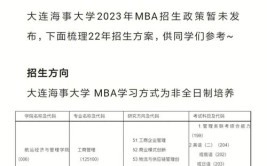 2024大连海事大学MBA学费多少钱一年？