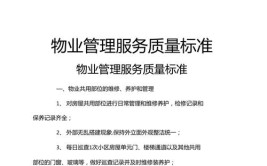 最新住建局发布禅城区物业服务主要内容和标准25条