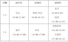 3+1+2高考时间安排2024年