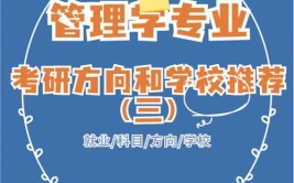 学管理的同学们考研这些方向行业突出