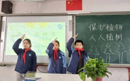 植此青绿 拥抱春天惠济区新城路小学植树节主题活动