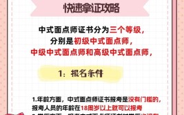 怎么报考中式面点师证书