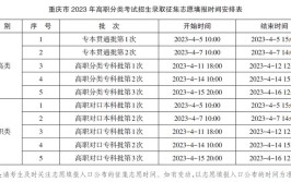 重庆市教育考试院关于重庆市2023年成人高校招生全国统一考试报名工作安排