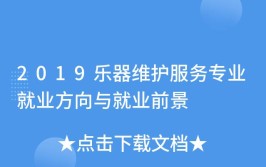 乐器维护服务专业就业方向与就业前景怎么样