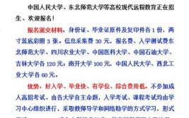 濮阳成人大专报考条件有哪些