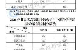 2024甘肃高职分类考试学校排名