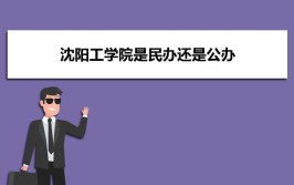 沈阳工学院是公办还是民办