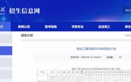 2024年湖北工程职业学院有什么专业