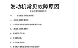 63个汽车基本故障以及排除方法(适用所有车)(故障发动机判定机油原因)