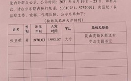 候选人名单等公示(汉族日出群众党员中共)