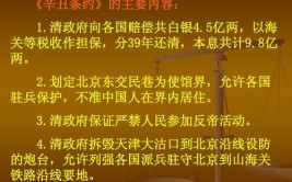 辛丑条约的主要内容是什么