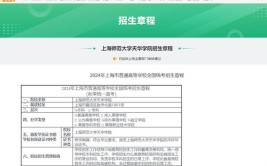 2024上海师范大学天华学院春季高考招生简章