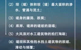 汛期这些水工建筑物常见险情有哪些如何抢护