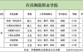 2024许昌陶瓷职业学院艺术类学费多少钱一年