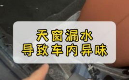 车内下小雨，天窗漏水如何处理?(天窗漏水座椅车内海绵)