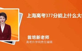 2024上海高考360分能上什么大学？