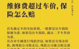 维修费低于这个数最好自己修！比走保险划算多了(维修费出险金额划算低于)