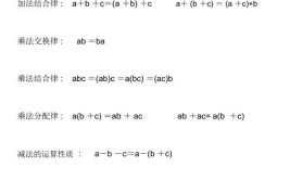 小学数学7个运算定律