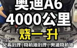 1000公里烧一升机油，...(机油奥迪治理车工发动机)