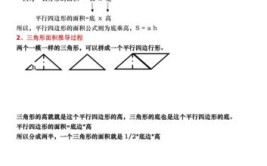 平行四边形面积公式的推导过程